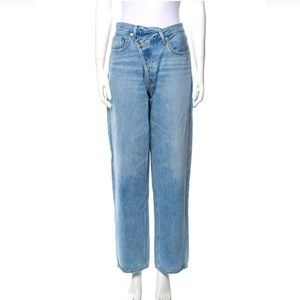 Agolde criss cross high rise jeans - wide leg